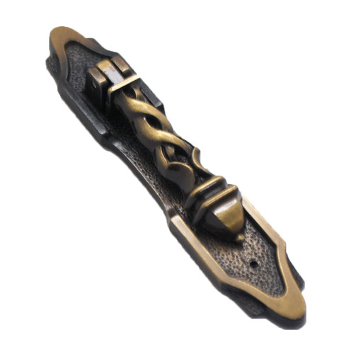 AMEROCK Pendant Pull with Backplate in Antique Brass