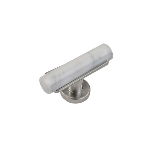 BELWITH KEELER Firenze Bar Cabinet Knob in White and Satin Nickel (+2 Sizes)