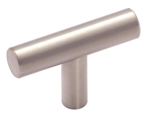 AMEROCK Bar Pulls 1-15/16" Length Cabinet T-Knob in Stainless Steel