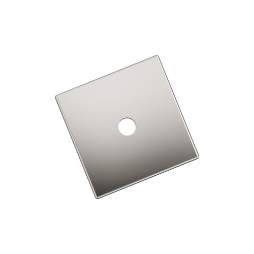 AMEROCK Ladera 1-3/16" Square Cabinet Knob Backplate in Polished Nickel