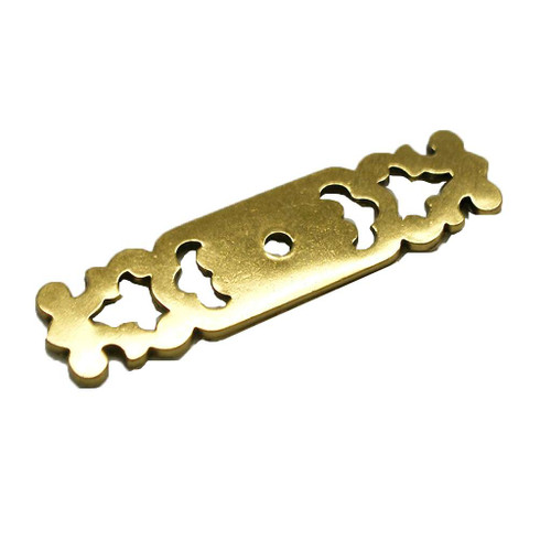 BELWITH 3-3/16" Long Decorative Knob Backplate in Lancaster Polished