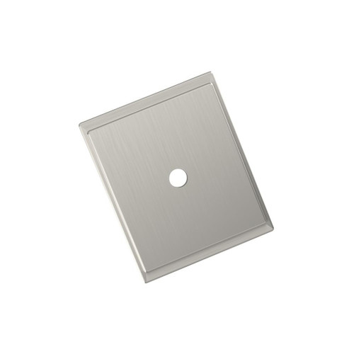 AMEROCK Maymont 1-5/8" Rectangle Cabinet Knob Backplate in Satin Nickel