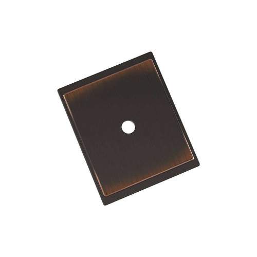 AMEROCK Maymont 1-5/8" Rectangle Cabinet Knob Backplate in Oil Rubbed Bronze