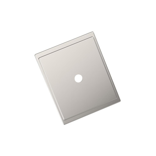 AMEROCK Maymont 1-5/8" Rectangle Cabinet Knob Backplate in Polished Nickel