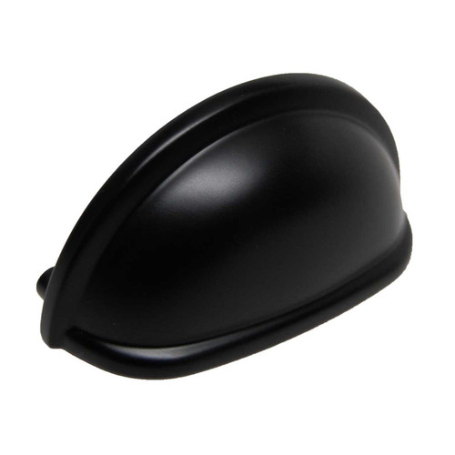 AMEROCK Cup Pulls 3" Centers Cup Pull in Flat Black