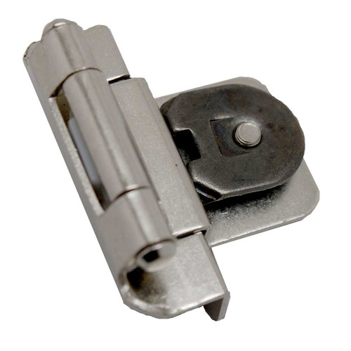 AMEROCK Double Demountable 3/8" Inset Partial Wrap Cabinet Hinges - Satin Nickel CMR8700-G10 (pair)