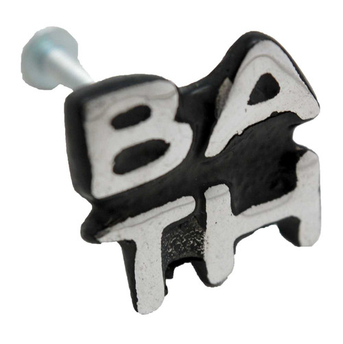CAROL BEACH 1-3/16" Bath Cabinet Knob - Chrome & Black 1142