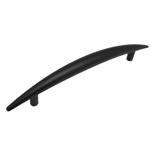 KEYSTONE ACCENTS 3-3/4" Centers Curved Handle Cabinet Pull - Black H349