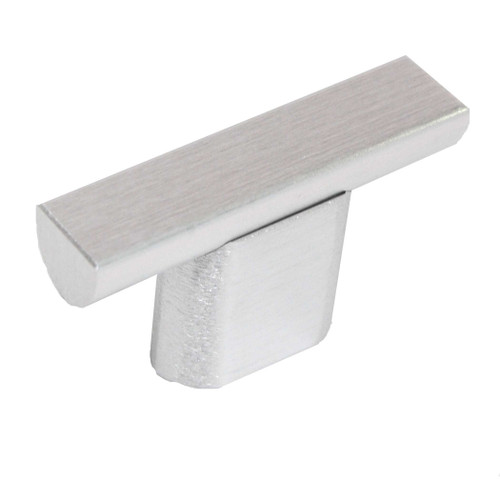 KEYSTONE ACCENTS Aluminum 1-15/16" Cabinet T-Knob - Brushed Aluminum K204