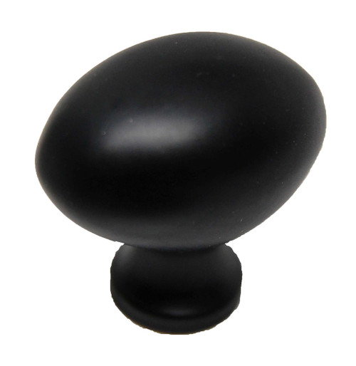 KEYSTONE ACCENTS 1-1/4" Oval Cabinet Knob - Black K359