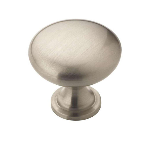AMEROCK Edona 1-1/4" Diameter Mushroom Cabinet Knob in Satin Nickel