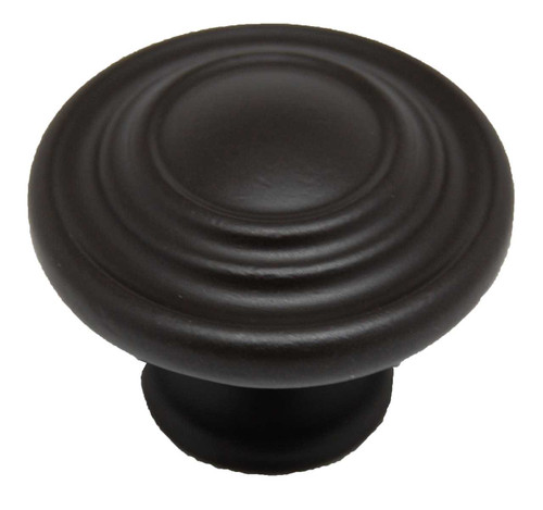 CENTURY Builder's Choice 1-1/4" Round Ring Cabinet Knob - Dark Bronze 07015-OB