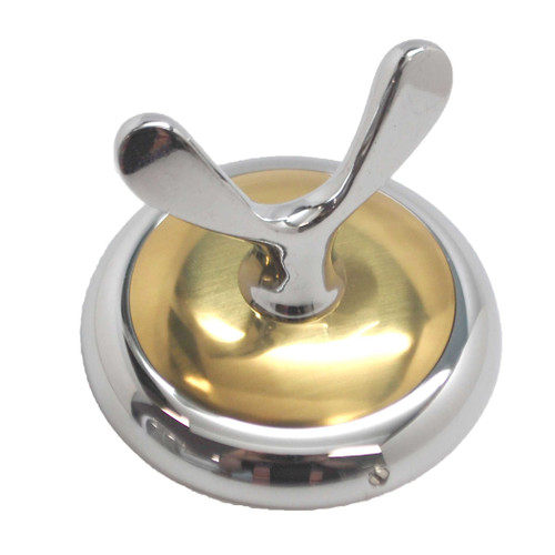 AMEROCK Bathroom Robe Hook in Polished Chrome & Brass