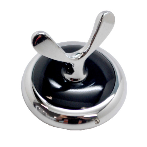 AMEROCK Bathroom Robe Hook in Polished Chrome & Black