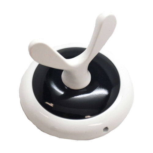AMEROCK Bathroom Robe Hook in White & Black