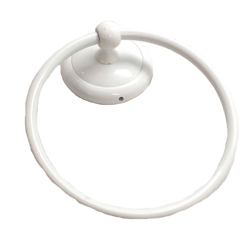 AMEROCK 6" Hanging Towel Ring in White