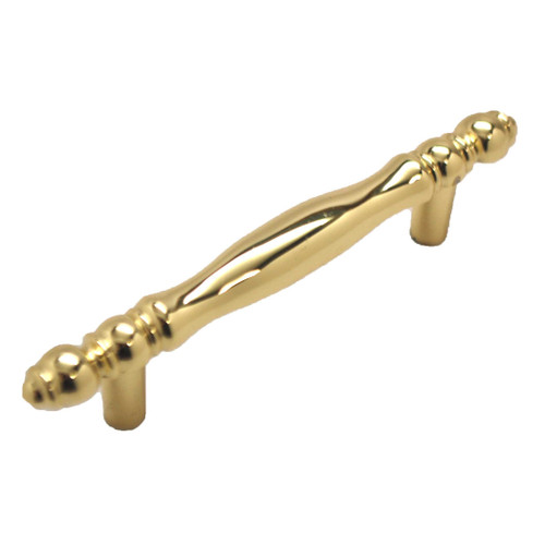 BELWITH Polished Accents 3" Center to Center Handle Cabinet Pull - Ultra Brass P337-UB