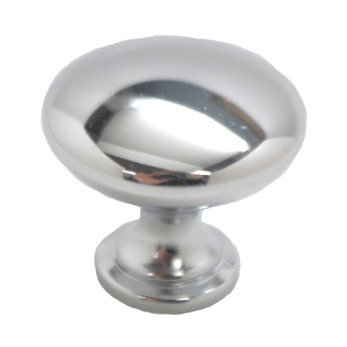 AMERFIT Silverline 1-3/16" Diameter Mushroom Cabinet Knob in Polished Chrome