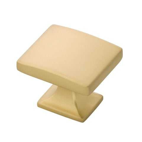 HICKORY Forge 1-3/8" Rectangle Cabinet Knob in Brushed Golden Brass