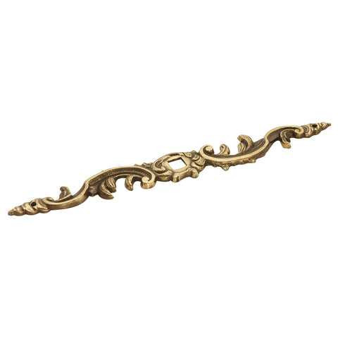 HICKORY Manor House 6" Decorative Cabinet Knob Backplate in Lancaster Brass