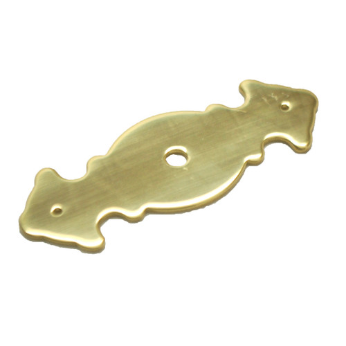 Belwith P473-LP Brass 3 Handle Backplate – The Knob Shop