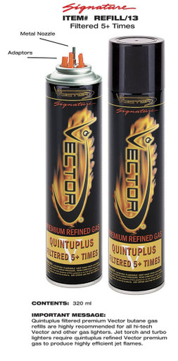 Vector Butane Jumbo Vector Butane 320ml - CigarToyz.com