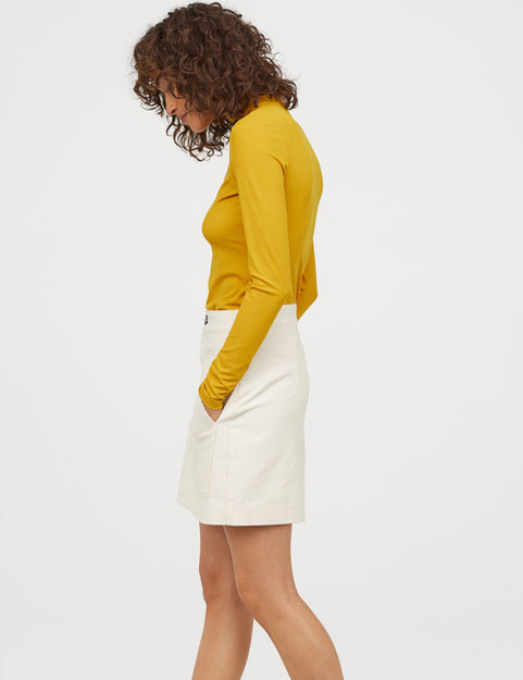 Ribbed Turtleneck Top