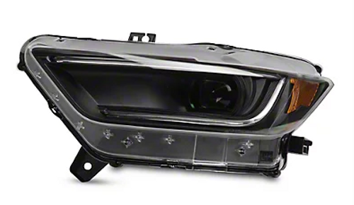 Raxiom 2015-2017 Ford Mustang 18-20 Mustang GT350 Right Headlight- Blk Housing (Smoked Lens) Box 2 of 2 - 406011-2