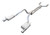 Pypes Exhaust  2005-2010 Mustang V6 Cat Back Exhaust System Split Rear Dual Exit 2.5 in True Dual After-Cat X/Mid Pipes/Hardware/Violator Muffler/4 in Polished Tips Incl