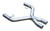 Exhaust X-Pipe Kit Intermediate Pipe 05-10 Ford Mustang GT 2.5 in Hardware Incl Natural 409 Stainless Steel Pypes Exhaust