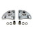 UPR Products 1994-2004 Ford Mustang Billet Shark Caster Camber Plates