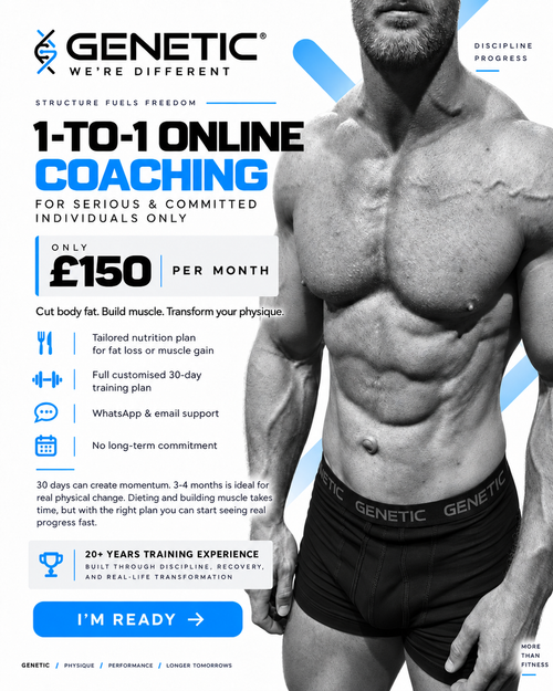 GENETIC 1-to-1 Online Coaching, 30 Days