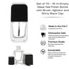 Set of 70 - 15 ml Empty Glass Nail Polish Bottle with Brush, Agitator and Shiny Black Cap Set of 70 - 15 ml Empty Glass Nail Polish Bottle with Brush, Agitator and Shiny Black Cap