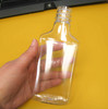 200 ml PET Clear Plastic Flask Bottle with Tamper Evident Cap