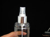 250 ml Clear PET Bottle with Silver Sprayer and Overcap