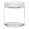 4 oz Straight Sided Low Profile Glass Jar with Plastisol Lined Lid