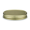 58/400 Continuous Thread Metal Cap with Plastisol Liner - Gold, Black, White