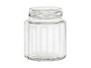 6 oz Faceted beveled glass jars with lids