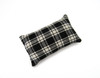Emery Sand filled Pin Cushion - Black and Off White Plaids | Cotton Emery Pincushions