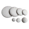 White Off Matte Silk Dupioni Button