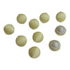 3/8 in Yellow Silk Satin Button with Canvas Back | Silk Satin Buttons