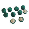 3/8 in Emerald Green Silk Satin Button with Canvas Back | Silk Satin Buttons 3/8 in Emerald Green Silk Satin Button with Canvas Back | Silk Satin Buttons