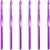 6 Pcs 10mm Aluminum Crochet Hook Knitting Needles US Size NP (Size 15) for DIY Yarn Craft, Nice Gift for Crocheting, Knitting (Purple) 6 Pcs 10mm Aluminum Crochet Hook Knitting Needles US Size NP (Size 15) for DIY Yarn Craft, Nice Gift for Crocheting, Knitting (Purple)