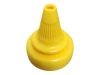 Open Twist Nozzle Showing Controlled Dispensing Spout for 38/400 Squeeze BottlesClosed Twist Top Nozzle Prevents Leaks During Storage and Transport