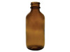 2 oz Amber Boston Round Glass Bottle with Dropper - 20mm 20-400