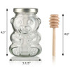 9 oz Glass Bear Jar with Plastisol Lined Lids | Unique Glass Jars
