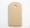 Unfinished Wooden Gift Tag - Small