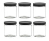 4 oz Clear Single Wall Plastic Jar with Your Choice of Lid
