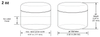 2 oz Black Double Wall Plastic Jar | Plastic Jars
