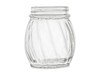 Twisted Glass Jar with Gold Lid | Round Jars